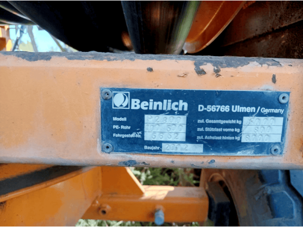 Дождевальная машина Beinlich Primus 2800 (2002)