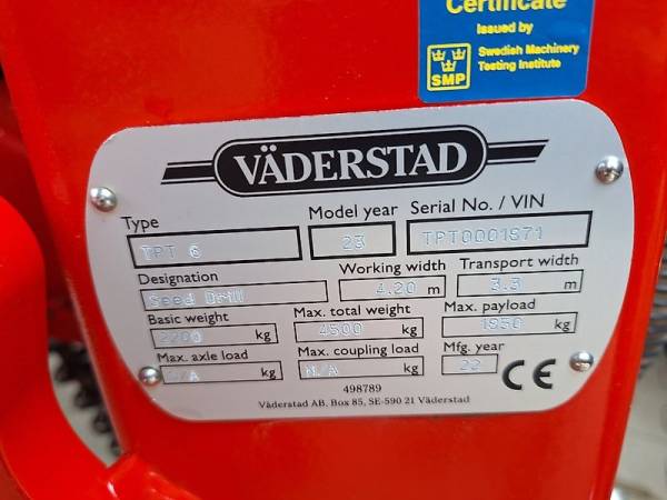 Сівалка точного висіву Vaderstad TPT 6 (2022)