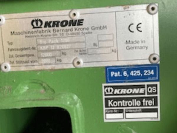 Прес-підбирач тюків Krone Big Pack 1290 (2011)