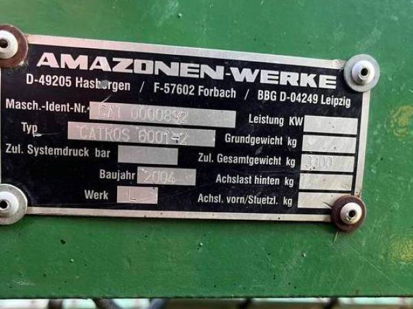 Дискова борона Amazone Catros 6001-2 (2005)
