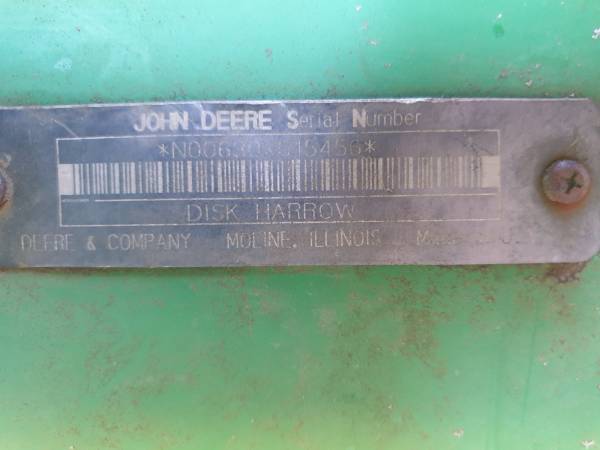Дисковая борона John Deere 630
