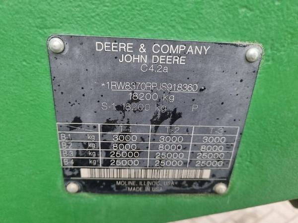 Трактор John Deere 8370RT (2018)