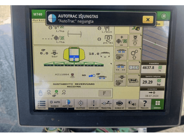 Причіпний обприскувач John Deere M740 (2019)
