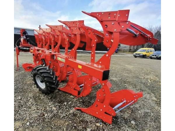Плуг механический оборотный Unlu 4+1 (120х120) отвал 14" с транспортным колесом