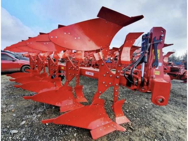 Плуг оборотный гидравлический Unlu 5+1 (140х140) отвал 16" с транспортным колесом